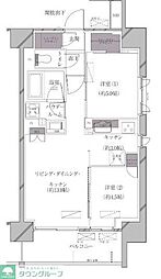 A-standard芝浦 5階2LDKの間取り