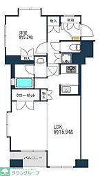ジェイパーク武蔵小山弐番館 4階2LDKの間取り