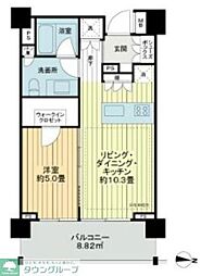イクサージュ目黒 3階1LDKの間取り