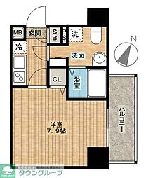 ガラ・ステージ目黒不動前 10階1Kの間取り