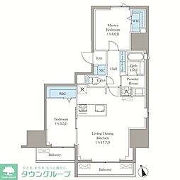 ＶＩＳＴＡ西早稲田 6階2SLDKの間取り