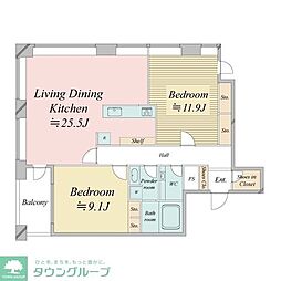 間取図画像 2LDK