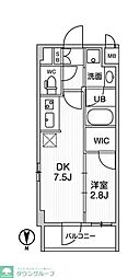 ALTERNA住吉 1DKの間取図画像