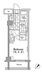 ONEROOFFLAT月島 ワンルームの間取図画像