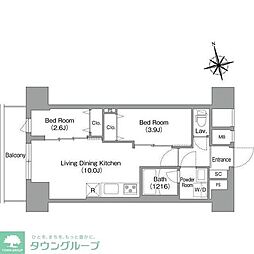 間取図画像 2LDK