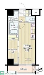 松葉 1LDKの間取図画像