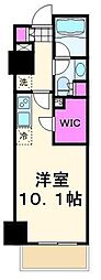 パークハビオ門前仲町 1Kの間取図画像