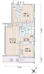 エスティメゾン豊洲レジデンスE棟 2LDKの間取図画像