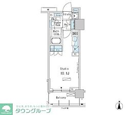 パークアクシス蒲田ステーションゲート ワンルームの間取図画像