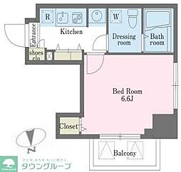 アジールコート西新宿 1Kの間取図画像