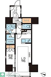 グランカーサ本駒込 1LDKの間取図画像