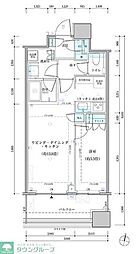 パークタワー勝どきサウス 1LDKの間取図画像