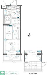 大田区大森中3丁目マンション 1DKの間取図画像