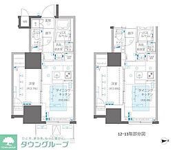 ZOOM信濃町 1DKの間取図画像