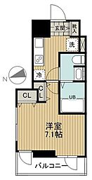 レジディア大森2 1Kの間取図画像