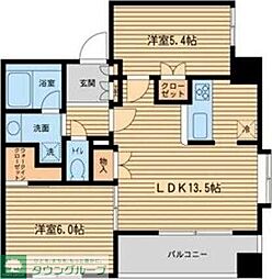 ファーストステージ 2LDKの間取図画像