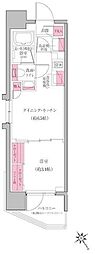 レジディア門前仲町プレイス 1DKの間取図画像