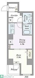 東神田プレイス 1DKの間取図画像