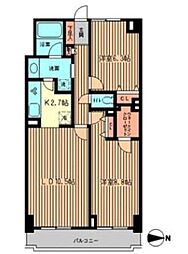 ファーストビレッジ白金台 2LDKの間取図画像