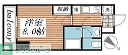 メゾン・ド・ヴィレ日本橋浜町 1Kの間取図画像