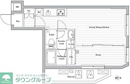 四谷三丁目ステーションレジデンス 1LDKの間取図画像