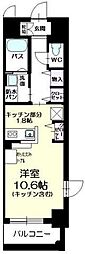 グランパール ワンルームの間取図画像