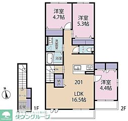 (仮称)目黒区碑文谷5丁目PJ 3LDKの間取図画像