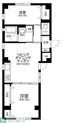 グランドライン2 1LDKの間取図画像