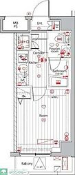 PREMIUMCUBE広尾 1Kの間取図画像