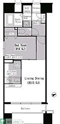 KAMOME 1LDKの間取図画像