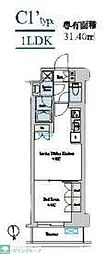 Brilliaist池尻大橋 1LDKの間取図画像