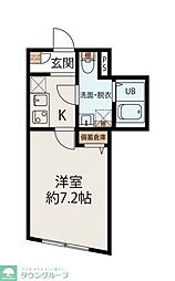 MEGURO EDGE 1Kの間取図画像