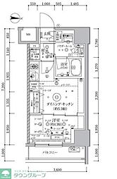 ARTESSIMOCLAIRTORTE 1DKの間取図画像