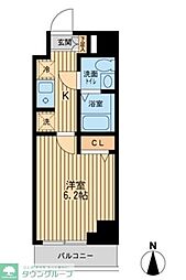 ドゥーエ東陽町 1Kの間取図画像