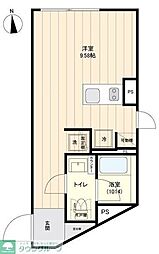 レクス武蔵小山 ワンルームの間取図画像