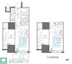ZOOM信濃町 1DKの間取図画像