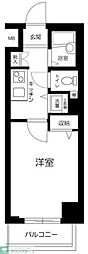 グランド・ガーラ芝公園 1Kの間取図画像