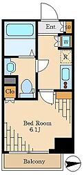 レジデンス大森 1Kの間取図画像