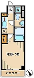 ガラ・ステージ大崎 1Kの間取図画像
