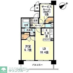 アーマックス大井町 1SLDKの間取図画像