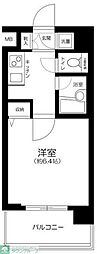 パレステュディオ芝浦TokyoBay 1Kの間取図画像