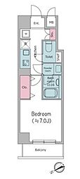 エルスタンザ清澄白河 1Kの間取図画像