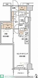 プライムネクサス大森北 1LDKの間取図画像