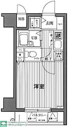 ガラ・ステージ芝公園駅前 1Kの間取図画像