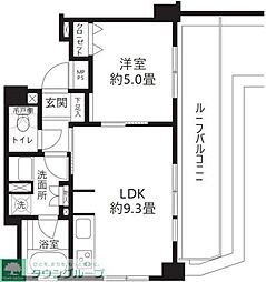 クリオ渋谷ラモード 1LDKの間取図画像