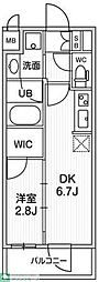 ALTERNA住吉 1DKの間取図画像