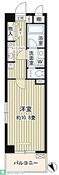 ルミエール祐天寺 1Kの間取図画像