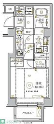 ガリシア錦糸町4 1Kの間取図画像