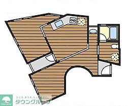 アリウェイ戸越 1LDKの間取図画像