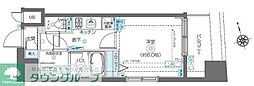 ZOOM渋谷富ヶ谷 1Kの間取図画像